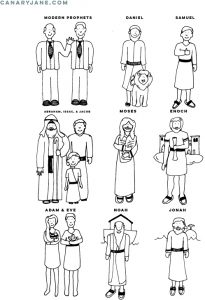 follow the prophet coloring page-01