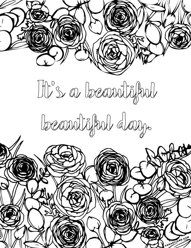 beautiful day coloring contest