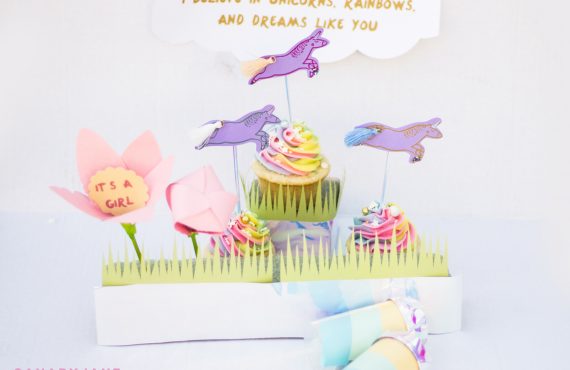 unicorn rainbow baby gender reveal