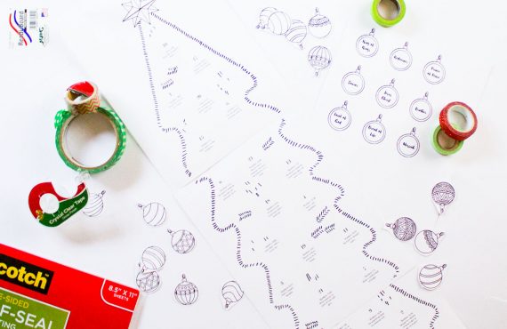 free printable christmas advent calendar