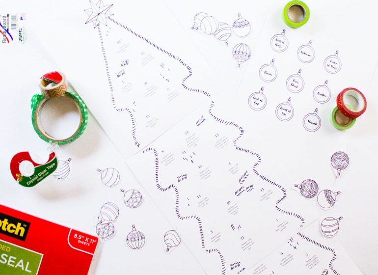 free printable christmas advent calendar