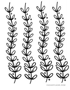 floral free printable garland