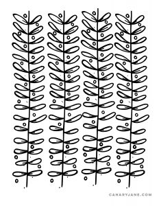 floral free printable garland