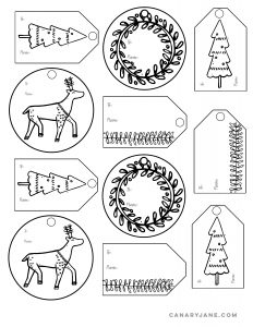 free printable christmas gift tags
