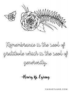 gratitiude coloring page