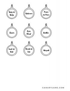 free christmas ornament coloring pages
