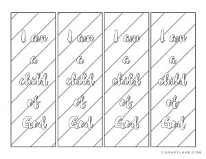 I am a child of god handout free printable sharing time 