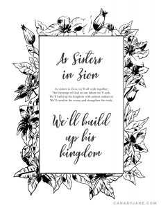 as sisters in zion free printable handout