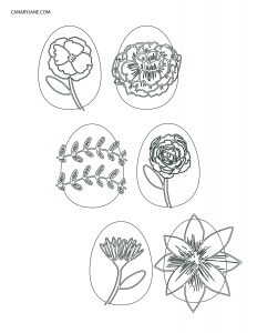 easter egg coloring page free printable