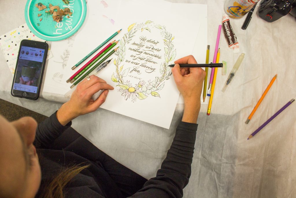 august drawing class