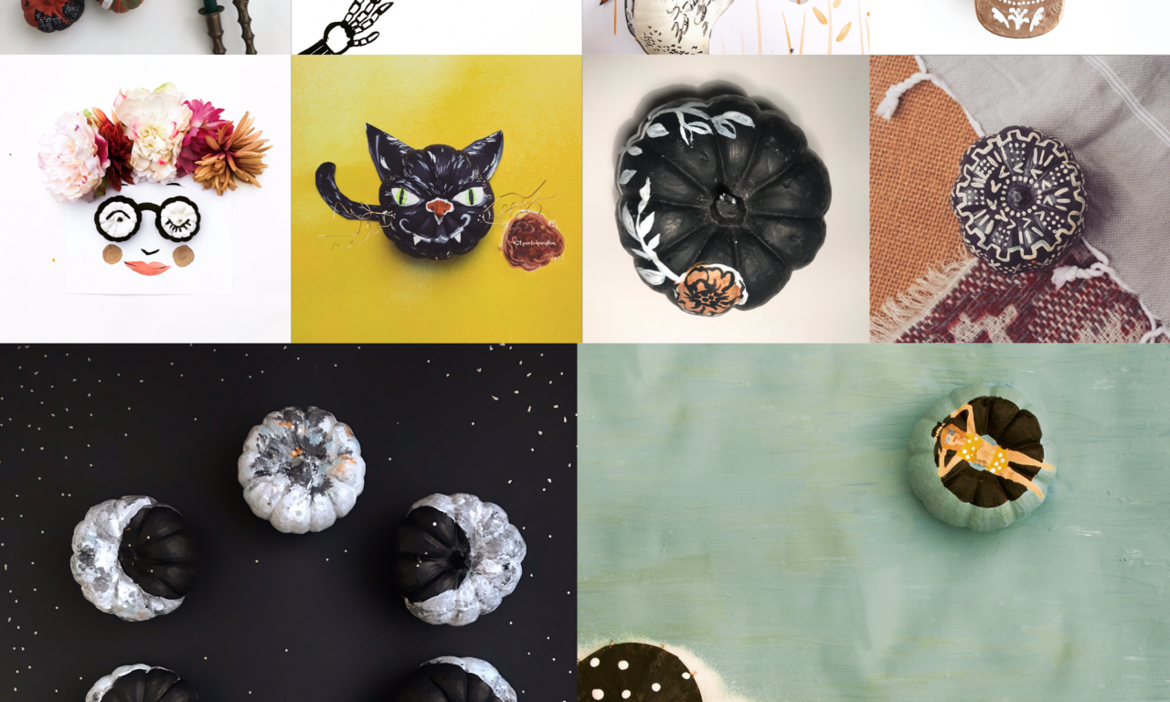 31 painted pumpkins canary jane