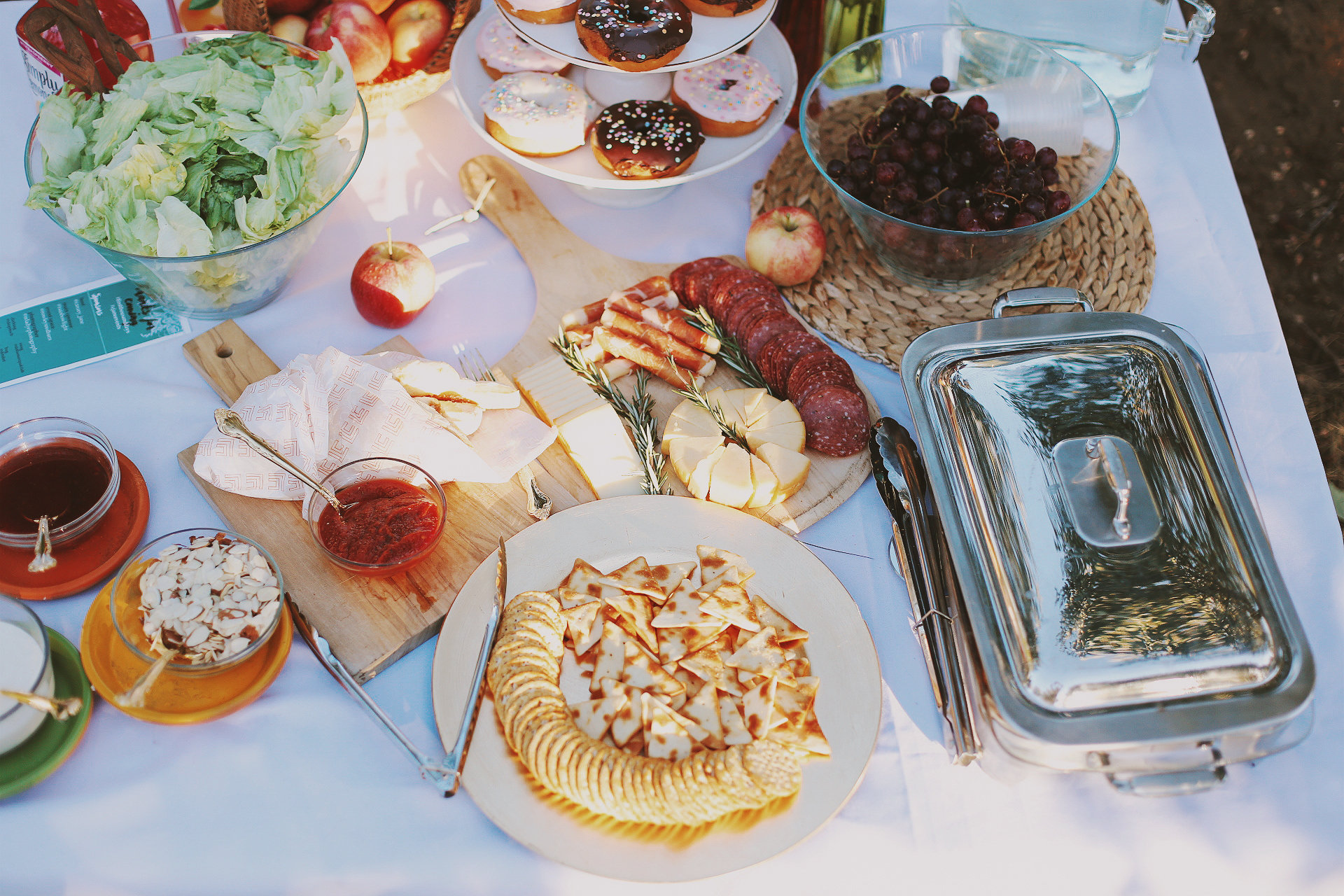 orcahrd event utah macrame pom-pom backdrop