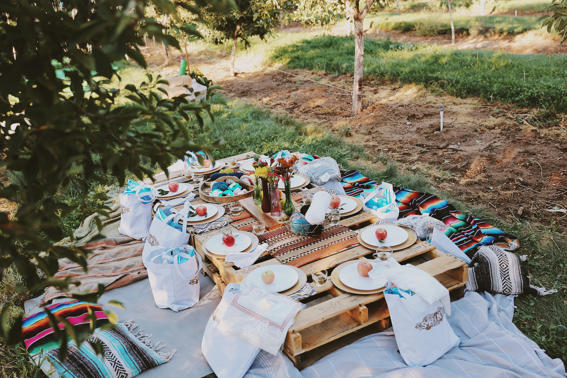 orcahrd event utah macrame pom-pom backdrop