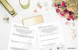 general conference worksheets