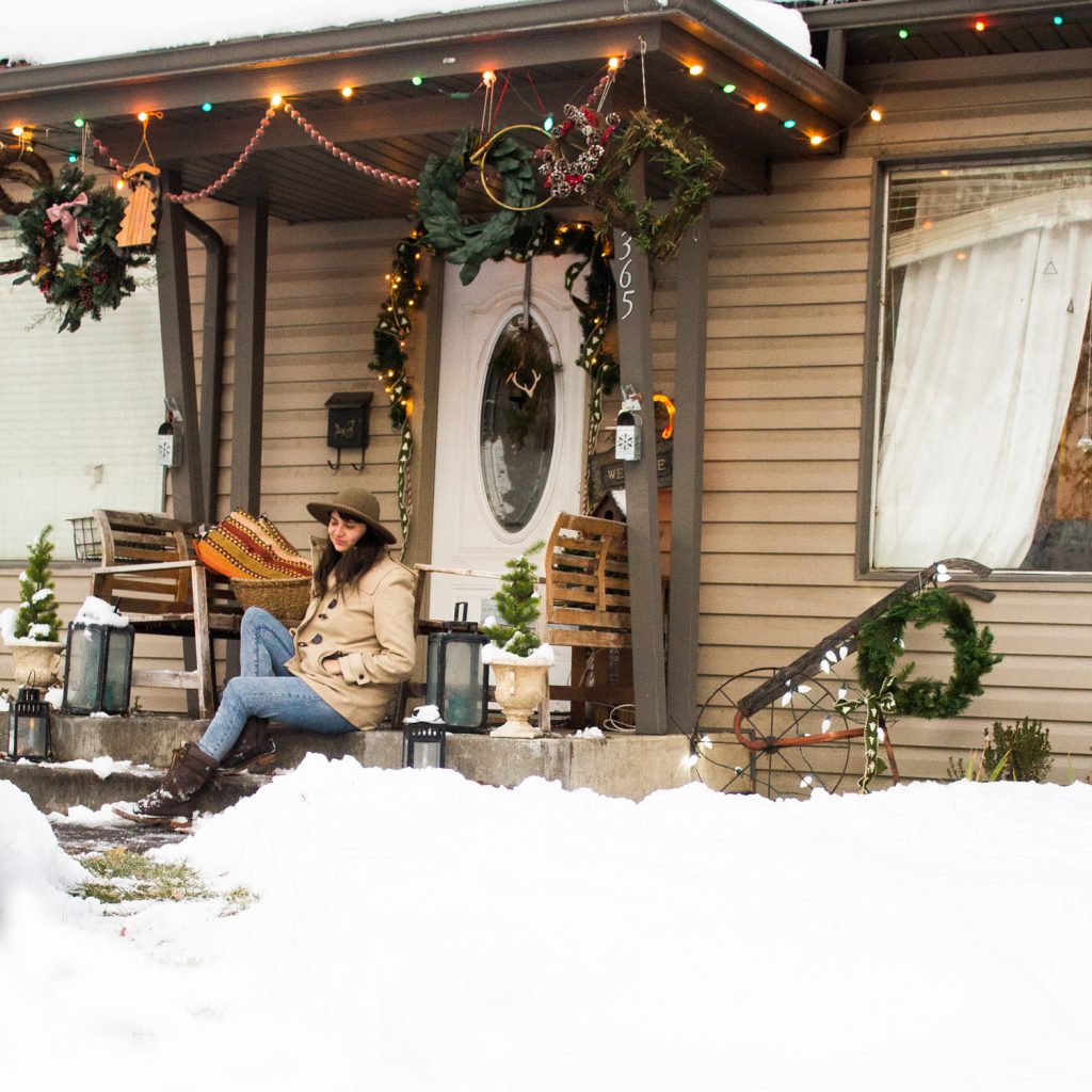 Christmas Wreaths Porch Display xmas decorations 