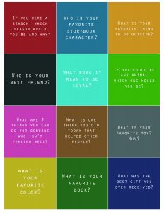 family conversation starter free printable