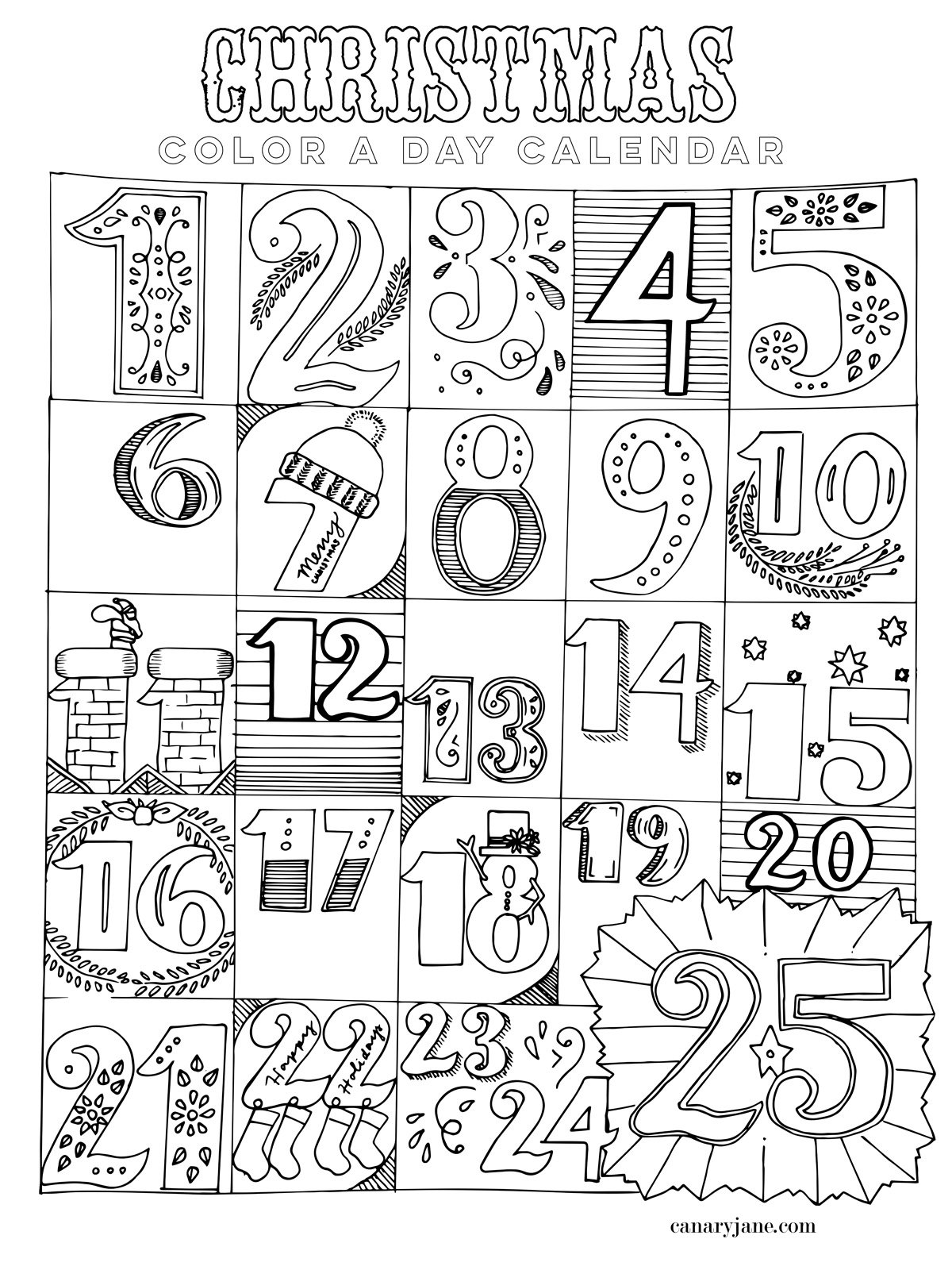 Happy December! All the kids have been excited to start our free printable advent calendar. If you are looking for a modern free printable Christmas advent check out this list! I've rounded up 10 fun advent calendars to count down the rest of the month. And December just started so you can still print it out and start! Here we go.