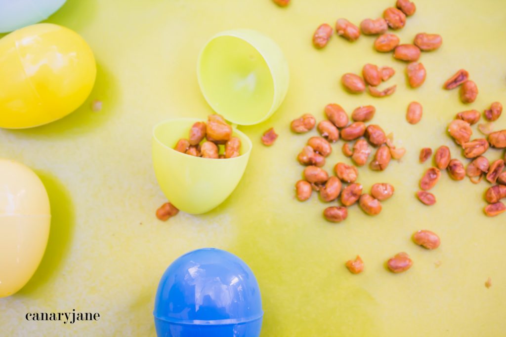 Make these simple egg maracas using plastic Easter eggs, beans, and some washi tape. These are super easy to make and a great activity for Cinco De Mayo, a fiesta, or just a simple after Easter craft for the kids.