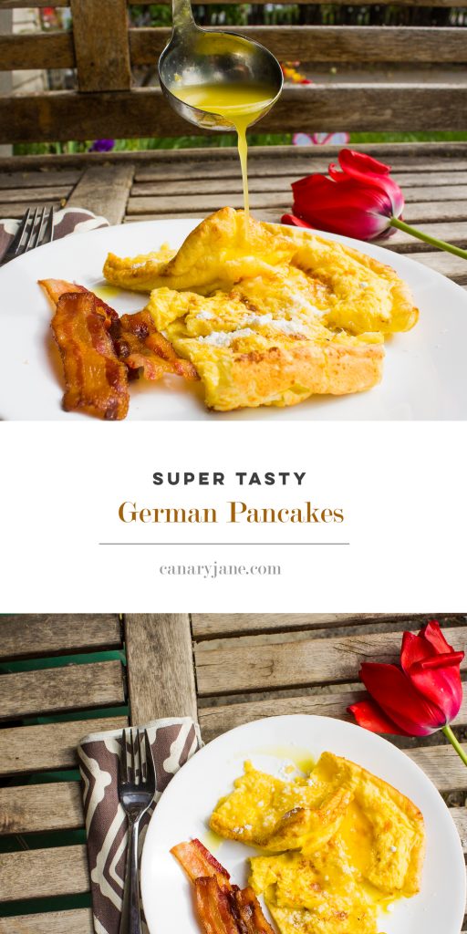 Grab this amazing recipe for German Pancakes and Orange Sauce. This recipe is my in-laws Christmas tradition and isn't too hard to make. It uses just a few ingredients and takes just ten minutes to cook. You can try different toppings too. This recipe is for the German pancakes and orange sauce. We also like to sprinkle these with powdered sugar. Enjoy.