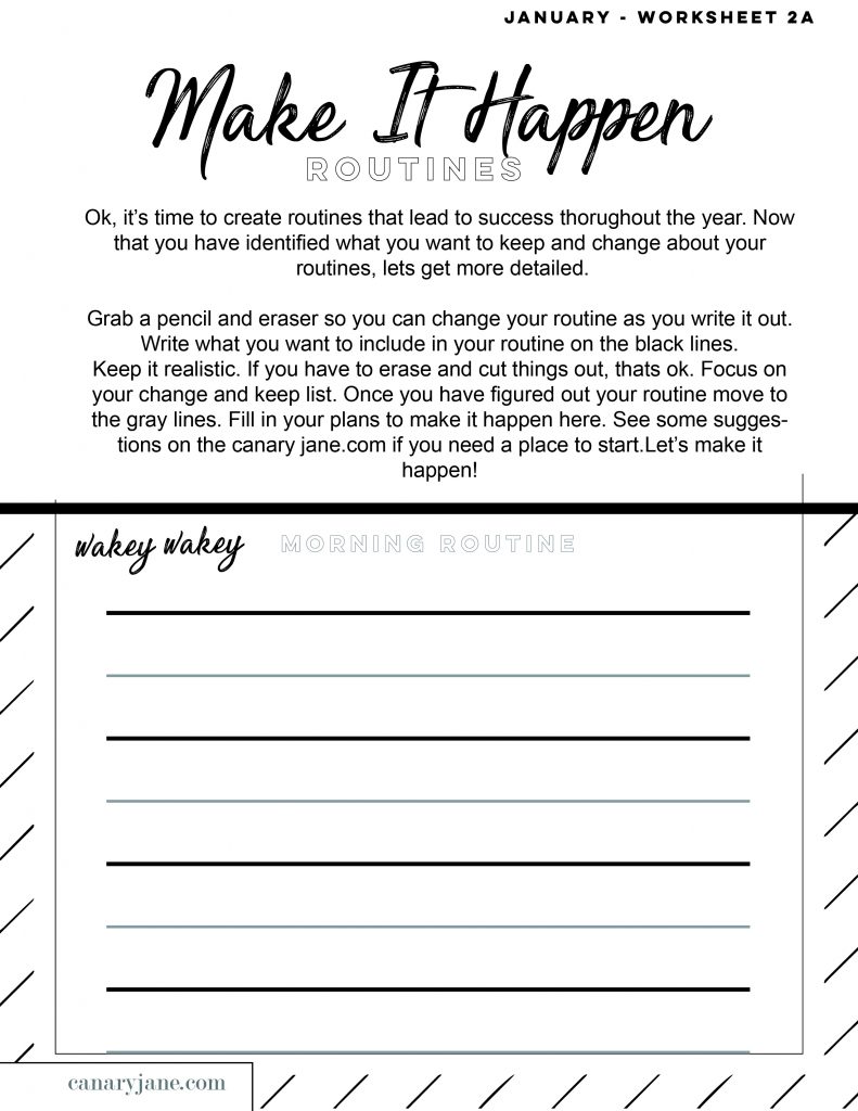 I’m walking into this year with a plan. And I’m proud of it! Here are some ways you can make plans for this next year and make goals. Print off these free Make it Happen planning and goal making worksheets.