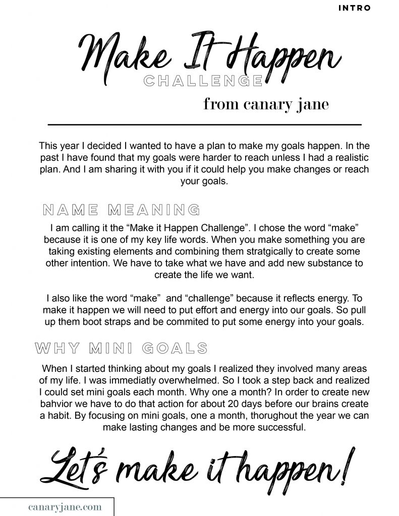 I’m walking into this year with a plan. And I’m proud of it! Here are some ways you can make plans for this next year and make goals. Print off these free Make it Happen planning and goal making worksheets.