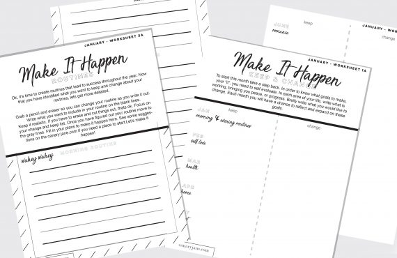 I’m walking into this year with a plan. And I’m proud of it! Here are some ways you can make plans for this next year and make goals. Print off these free Make it Happen planning and goal making worksheets make it happen goal setting worksheets