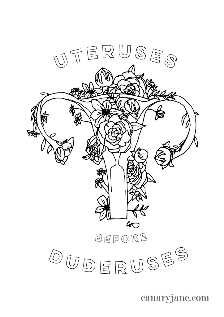I love a good meme so I figured I pair my illustrations with some of my favorite Valentine sayings. Grab these Valentine graphics as Instagram posts or coloring pages. Printing instructions are found at the bottom if you need help.  If you do share on Instagram be sure to tag me and I will repost! Happy Valentines Day! Uterusus before Duderuses. Tacos and Love is All I Need . Don;t Give Me Flowers, Give Me Plants - Funny Sayings 