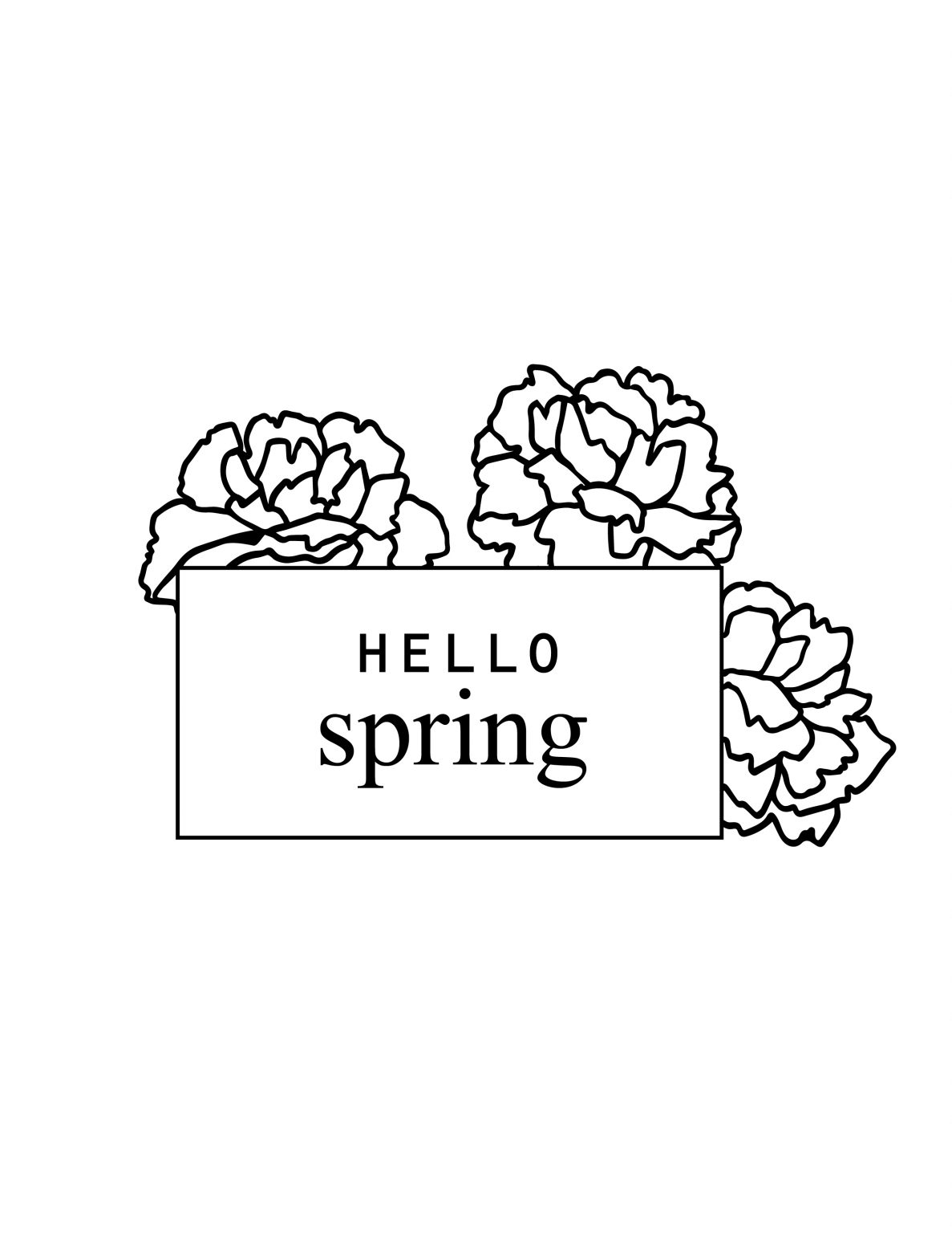 Hello Spring Free Printable Banner and SVG – Canary Jane