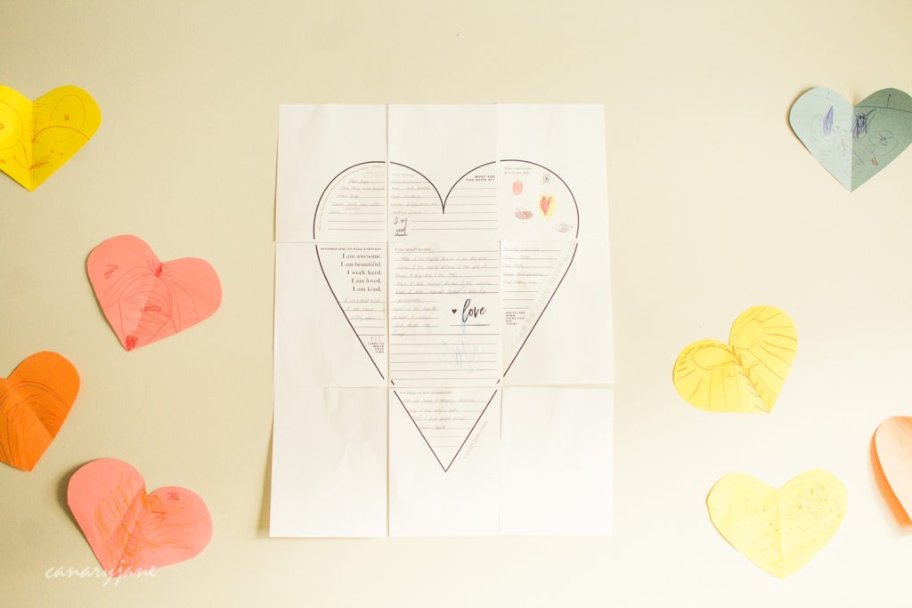  I created these self love worksheets that when completed and hung make a giant self love poster. 