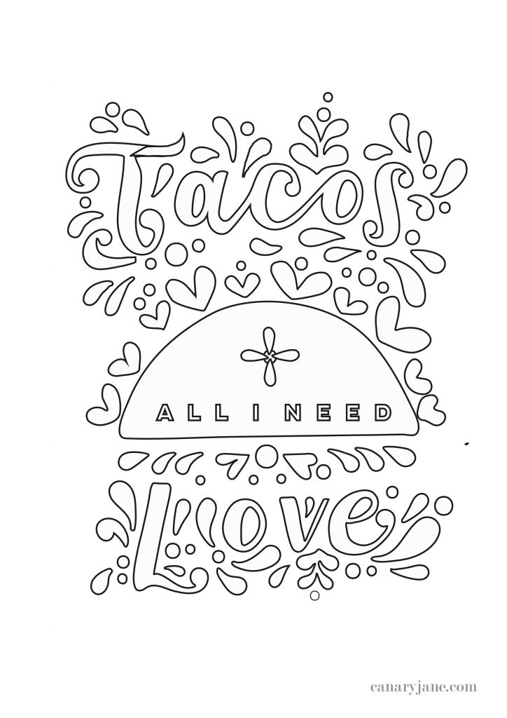 I love a good meme so I figured I pair my illustrations with some of my favorite Valentine sayings. Grab these Valentine graphics as Instagram posts or coloring pages. Printing instructions are found at the bottom if you need help.  If you do share on Instagram be sure to tag me and I will repost! Happy Valentines Day! Uterusus before Duderuses. Tacos and Love is All I Need . Don;t Give Me Flowers, Give Me Plants - Funny Sayings 