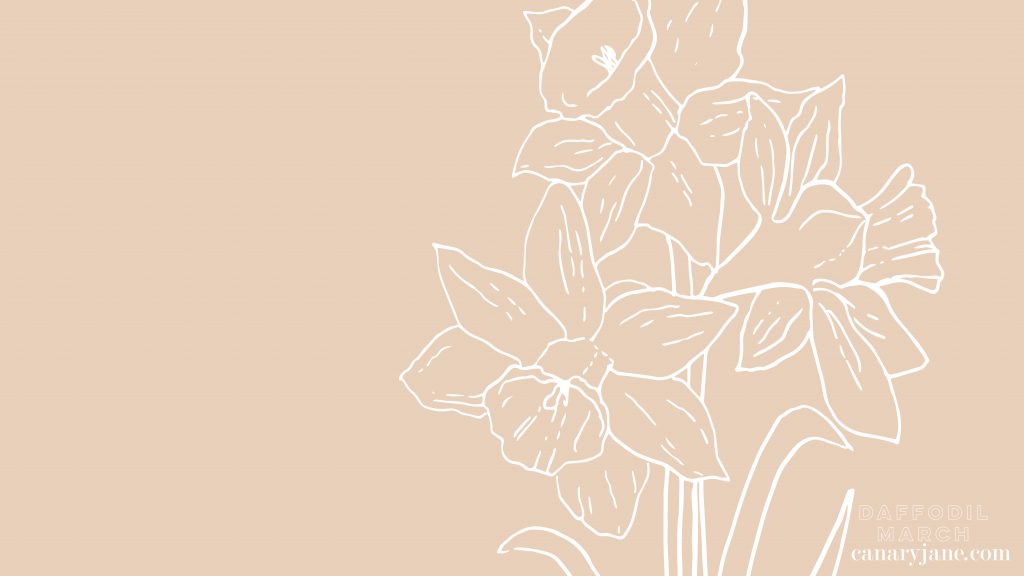 I've got the March free background ready for you! Grab these for your phone, March birth post and add this to your desktop. Grab these free March Daffodil Birth Flower Background & Coloring Page now.