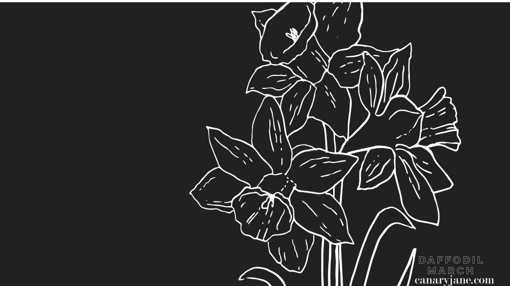 I've got the March free background ready for you! Grab these for your phone, March birth post and add this to your desktop. Grab these free March Daffodil Birth Flower Background & Coloring Page now.