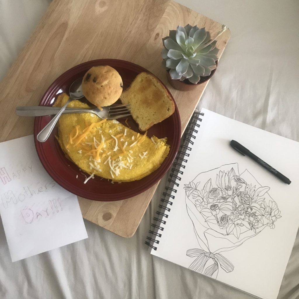 Print off my gift to you, a free floral mothers day coloring page. Sit back, put those feet up, and color. You can use crayons, color pencils, or even print this on watercolor paper and have at it. You can find printing help at the bottom of the post. Enjoy.