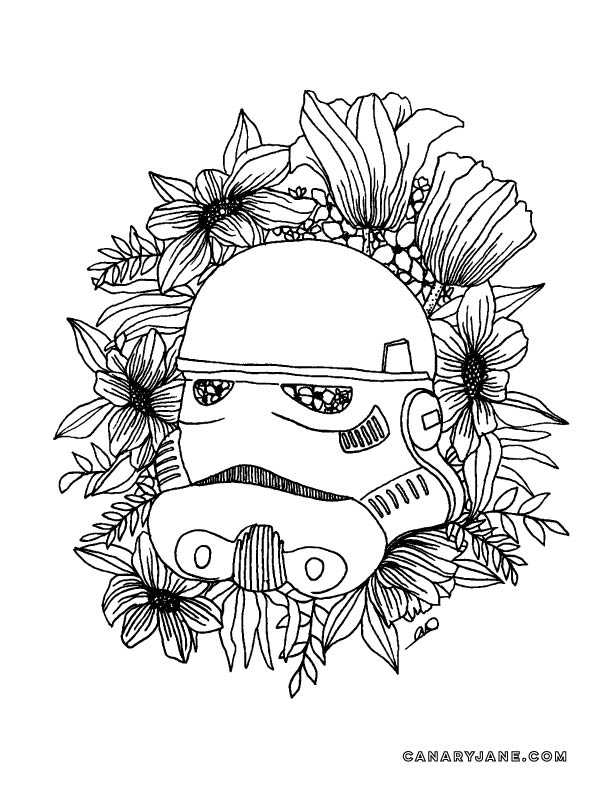 Print this free star wars storm trooper coloring page and free printable. Have fun with the graphics perfect for may-the-fourth day.