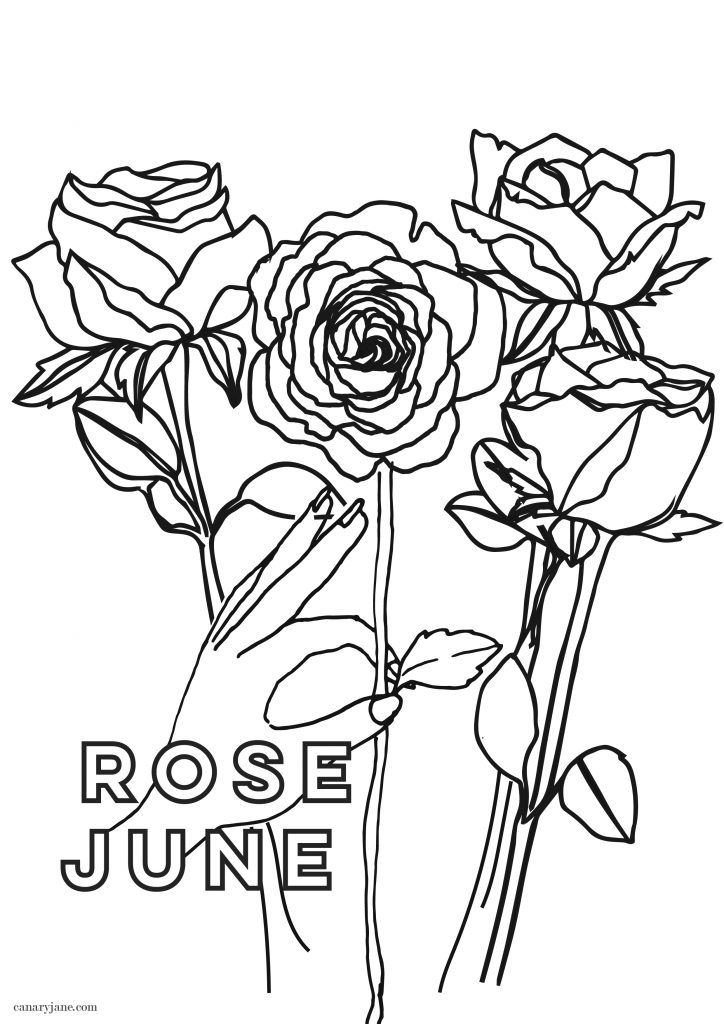 Its June and I have your free birth flower coloring page and background for you! With Covid and honoring the BLM movement on my instagram I got behind this month, so please forgive me. But here it is and before the end of the month! Print off these freebies today!