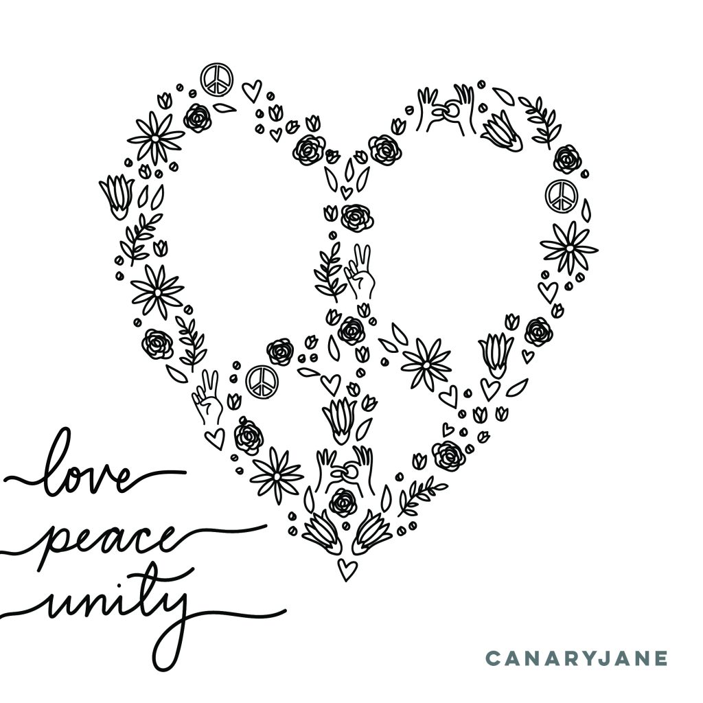 Print off these floral inspired peace, love, and unity coloring pages for free. Grab some color pencils, markers, or crayons for color and meditate. Each coloring page has some meditation prompts to ponder while you color. And then you can write what you meditated on the back. 