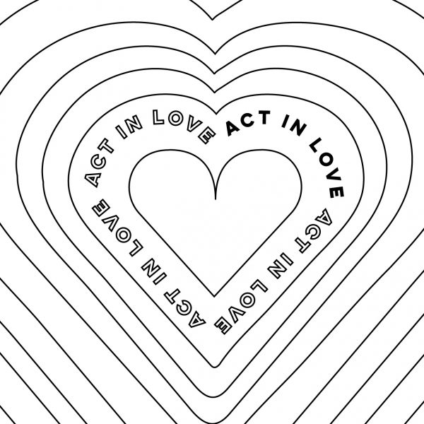 Peace Love & Unity Coloring Pages