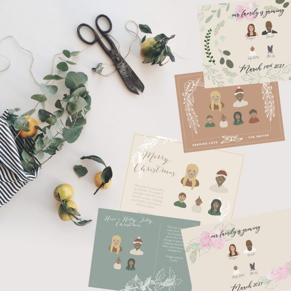 Custom Family Portraits + Announcements + Christmas Cards