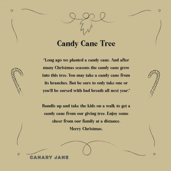 Magical Christmas Candy Cane Giving Tree Sign and Graphics Bundle