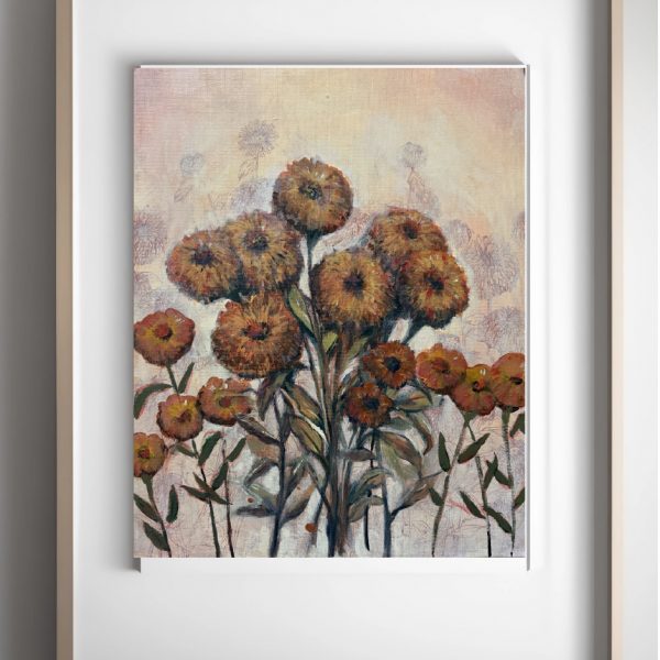 seasons past acrylic painting